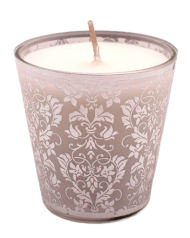 Свеча Хамелеон в Стекле Узорная М арома Жасмин Арт-7805