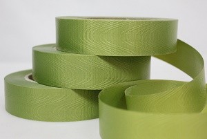 Лента Простая Тиснение дерево 3см*50ярд Оливковая