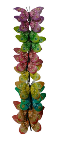 Бабочка на прищепке 90мм Aрт-051178 (1уп/12шт) Цена за штуку