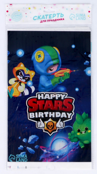 Скатерть одноразовая Stars 137*180см Арт-7822902