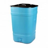 Бочка пластиковая 350лит квадратная с крышкой М-7439