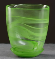 Кашпо для орхидей Стекло №-3 Алебастр Зелёный (D-14,5см) Кашпо для орхидей Стекло №-3 Алебастр Зелёный (D-14,5см)