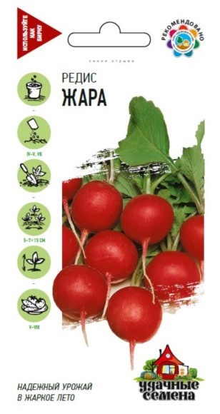 Редис Жара ЦВ/П (ГАВРИШ) серия УДС 3гр раннеспелый круглый