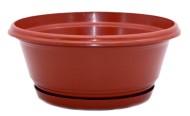 Горшок Крокус миска 210мм Терракот с поддоном высота 10см