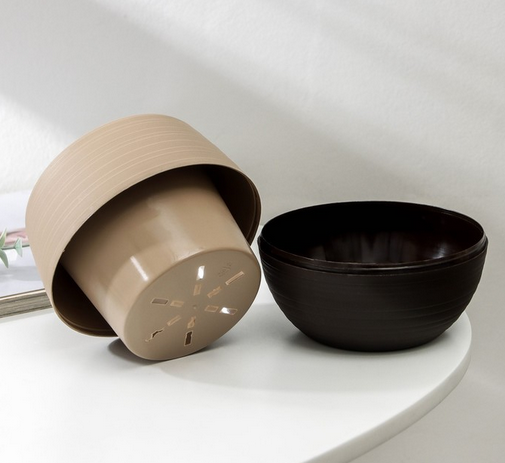 Горшок Дуэт 2,5лит Шоколад-Кофе с молоком (с дренажной системой) Горшок Дуэт 2,5лит Шоколад-Кофе с молоком (с дренажной системой)