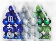 Ёлочное украшение Шары (6см/12шт) Арт-6012-F