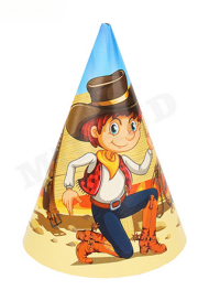 Колпак бумажный Ковбой (1уп/6шт) Арт-2-17-0012