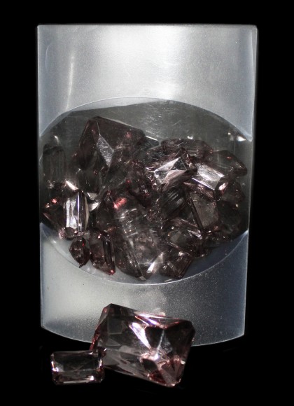 Камешки кристалы смесь дымчатые 100гр KS-4399