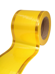 Лента Золот полоса 10см*50ярд Жёлтая