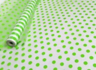 Пленка матовая Горошек Салатовый 70см/200гр