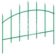 Заборчик металлический Вертикаль 4,38м (5секций) высота 77,5см