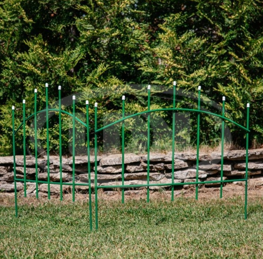 Заборчик металлический Вертикаль 4,38м (5секций) высота 77,5см