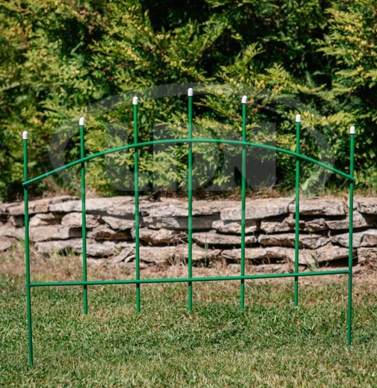 Заборчик металлический Вертикаль 4,38м (5секций) высота 77,5см