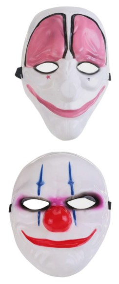 Маска Злой клоун (пластик)