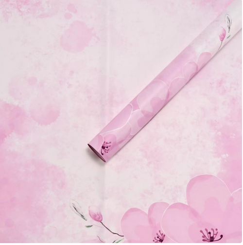 Пленка Листами Магнолия Сиреневая 58/58см (1уп/20шт) Цена за 1ЛИСТ