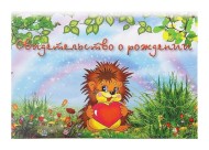 Обложка на Свидетельство о рождении Ёжик А 5