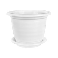 Горшок Виола 5лит Белый с поддоном М-1343 (БАШ)