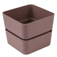 Горшок Фиори 0,45лит Пыльная роза (с дренажной системой)