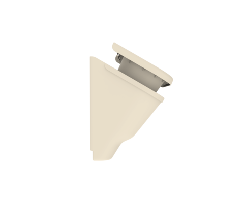 Горшок настенный Фитомодуль 590мм 3шт*2лит Слоновая кость (с прикорневым поливом)