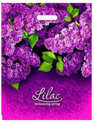 Сумочка пакет п/э 400*470мм Сирень Арт-40613