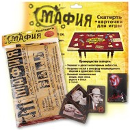 Скатерть текстиль Мафия+карты Мафия 150*120 см 659146