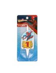 Свеча Цифра 1 Человек-паук 3531