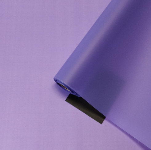 Пленка матовая Лайт Сиреневая Пастель 58см/400гр