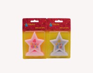 Свеча Цифра 4 звездочка блестка (цвета микс) 635679