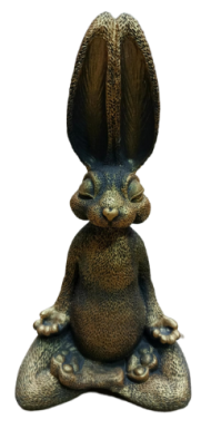 Фигурка Зайка ДЗЕН золото 24*18*44см Ф239з