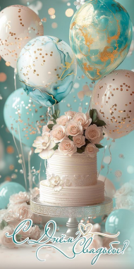 Конверт для денег С Днем свадьбы Арт-5.0000463