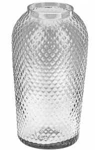 Ваза стеклянная Глория D-14,5см/Н-26см Арт-1459