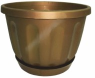 Горшок Терракот подвесной 220мм Золото высота 15см
