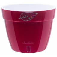 Горшок Santino Asti 6лит Красный-Белый (с дренажной системой)