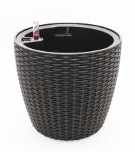 Горшок 3101 Чёрный 6лит (с автополивом)