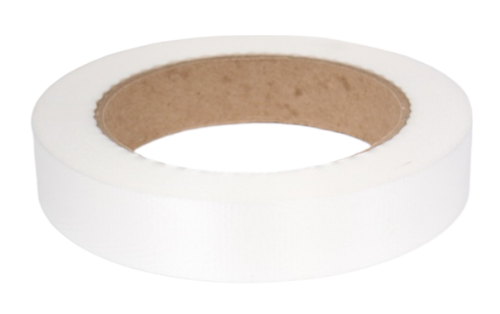 Лента Простая Тиснение дерево 2см*50ярд Белая