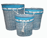 Корзина плетеная хозяйственная КW-36945 54см-47см-36см №3