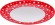 Тарелка пластиковая Горошек D-260 Бело-Красная М-6234 (БАШ)