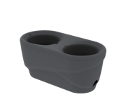 Балконный ящик Фазенда 530мм 2шт*4лит Графит (с прикорневым поливом)