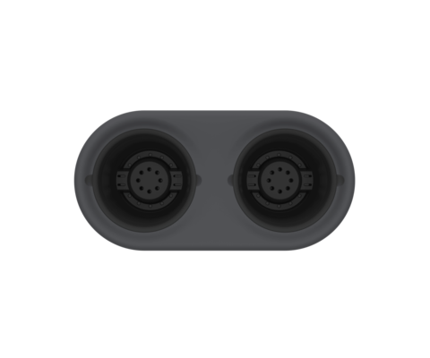 Балконный ящик Фазенда 530мм 2шт*4лит Графит (с прикорневым поливом)