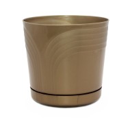 Горшок Корад 260мм Бронза с поддоном 8лит высота 25см
