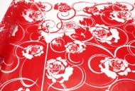 Пленка прозрачная с рисунком Винтаж Красный 70см/200гр