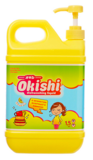 Средство для мытья посуды OKISHI 1,5кг Бодрящий лимон