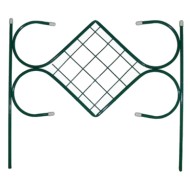 Заборчик металлический Ромб малый 3м (5секций) высота 52см