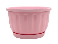 Горшок Терракот подвесной 220мм Розовый высота 15см