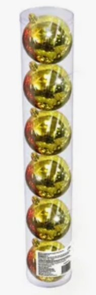 Елочное украшение Шары (10см/6шт) 60см Арт-8106