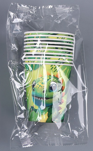 Стакан бумажный Динозавр 250мл*10шт Арт-9826249 Стакан бумажный Динозавр 250мл*10шт Арт-9826249