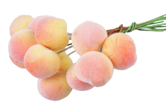 Персик на проволоке 3см 1/12 Цена за 1 шт.