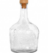 Графин стекло Фуфырь 3лит с Корковой пробкой