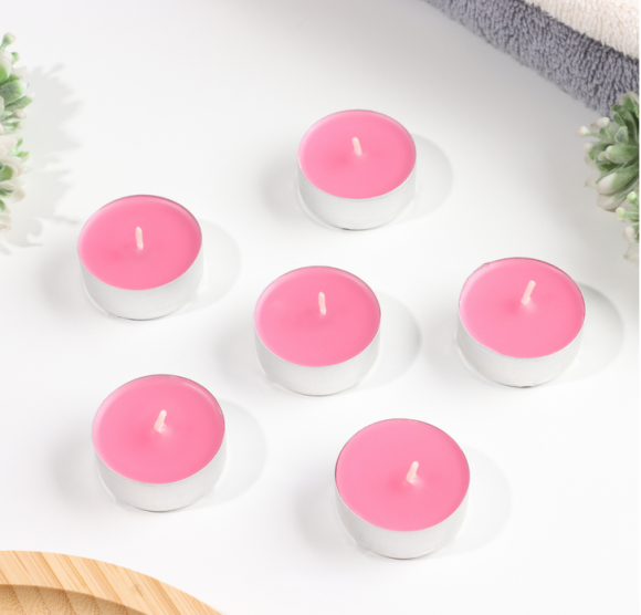 Свеча гильза Ароматизир Пион Набор 6шт*12гр