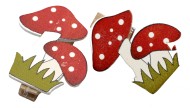 Прищепка Грибы красные 6 шт ЦЕНА за ШТУКУ